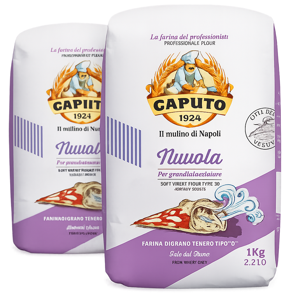 Two bags of Caputo Super Nuvola professional pizza flour