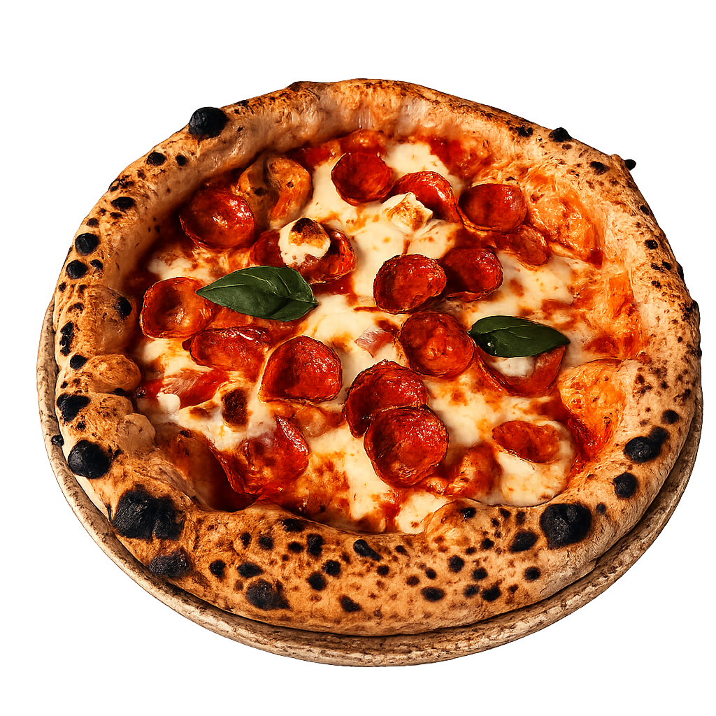 Pepperoni Neapolitan pizza